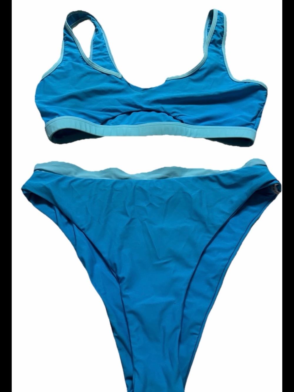 Blue Two-Piece Women's Swim Set size xl